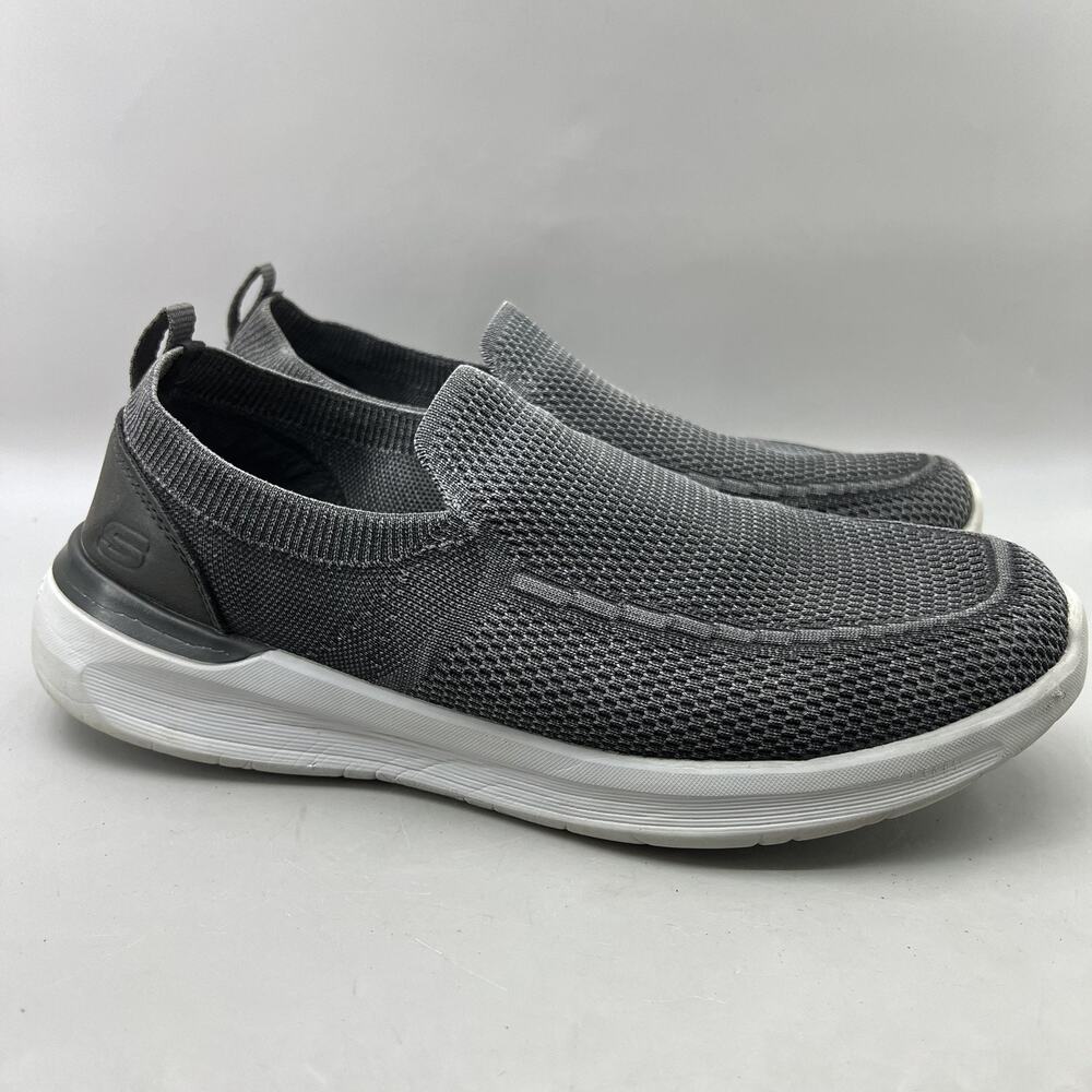 Skechers Lattimore Warner Slip On Shoes Men Size 11 Gray Comfort Cushion Sneaker
